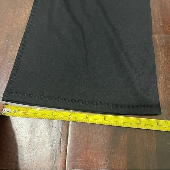 High Waisted Cross Over Flare Black Leggings Women’s Size Small - Picture 6 of 6